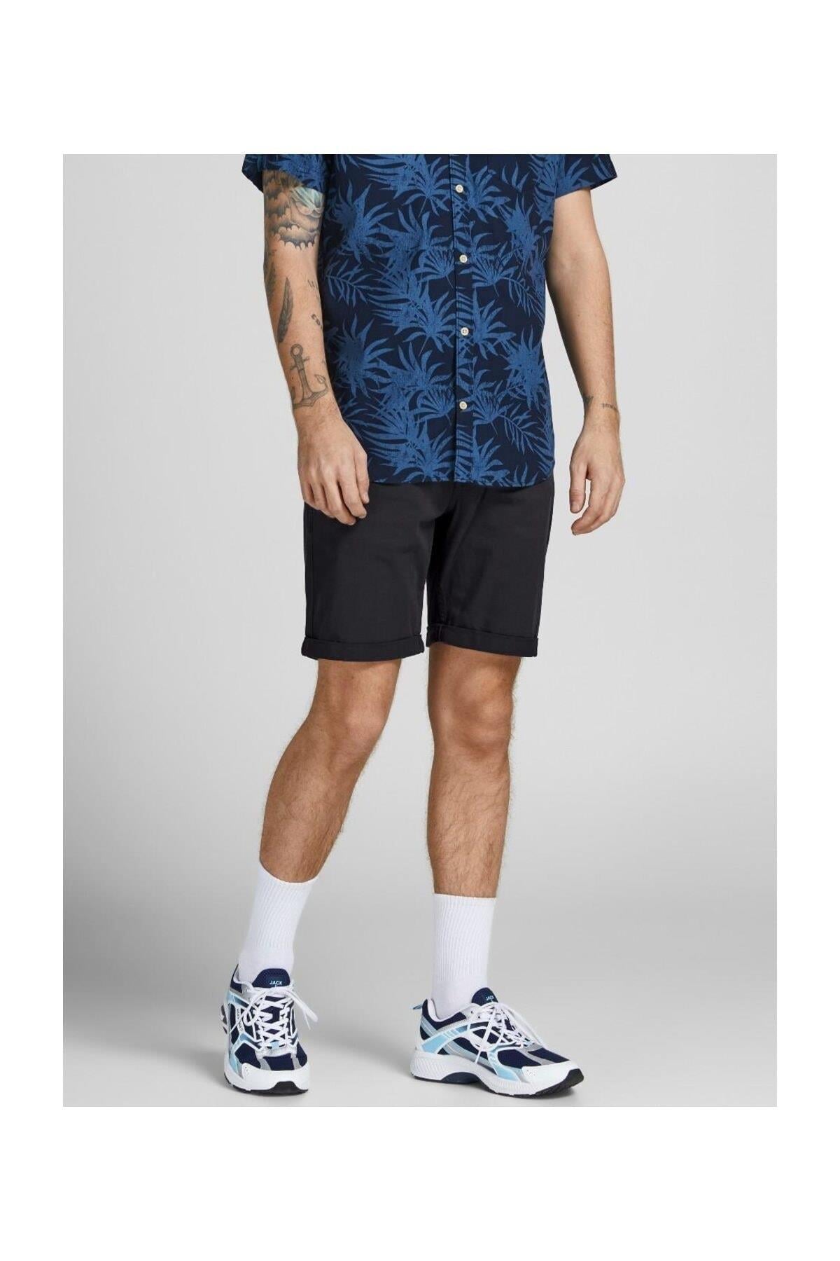 Jack & Jones Erkek Siyah Renk Şort 12201546 - Jack & Jones - 12201546
