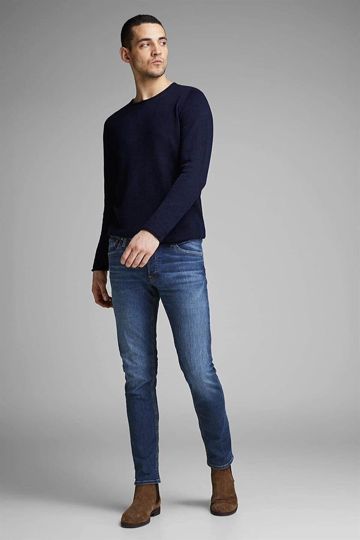 Jack & Jones Gleen Erkek Kot Pantolon Slim Jeans - 12152347  - Jack & Jones - 12152347