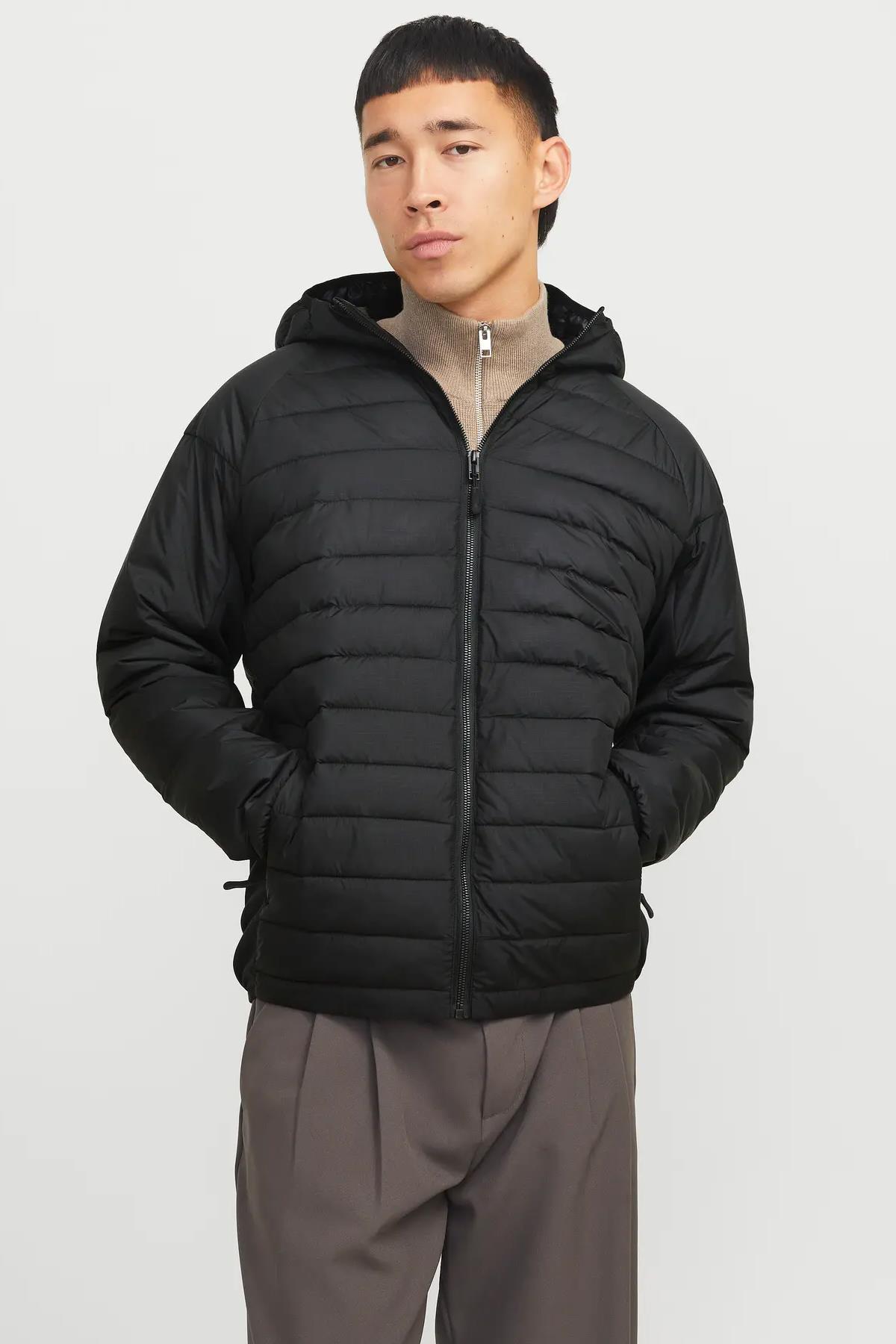 Jack & Jones Hibrit Günlük Erkek Siyah Ceket Mont - 12268511 - Jack & Jones - 12268511