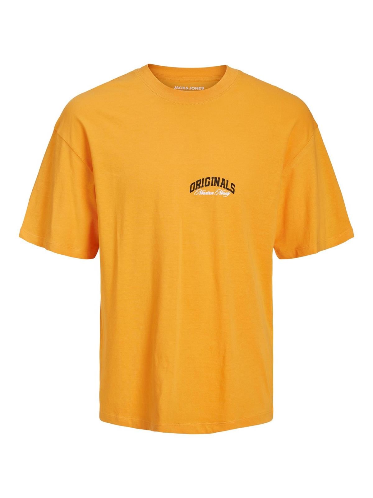 Jack & Jones Jorbrınk Studio Erkek Bisiklet Yaka Turuncu T-shirt 12227718 - Jack & Jones - 12227718