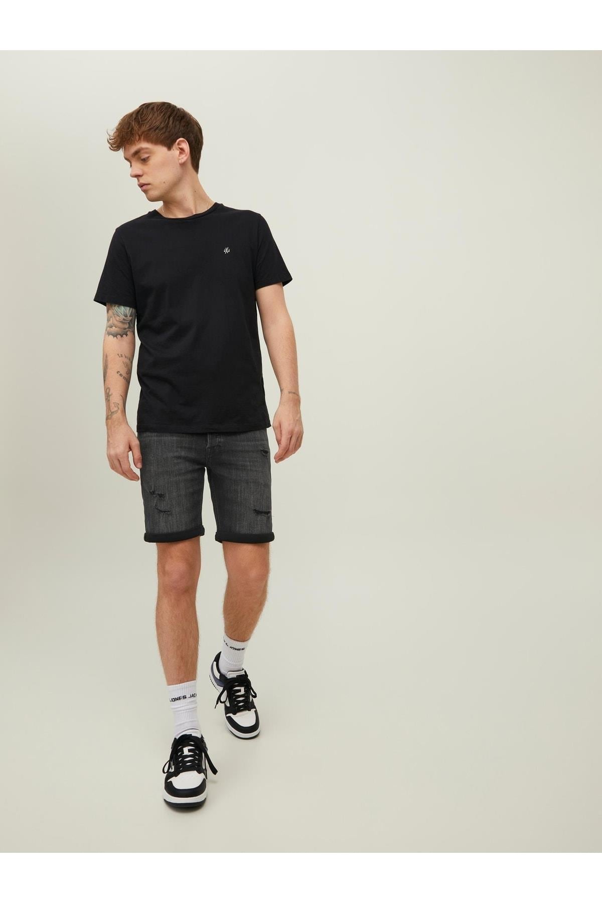 Jack Jones Rick Original Shorts Am 271 50sps Erkek Siyah Şort 12201627-02 - Jack & Jones - 12201627