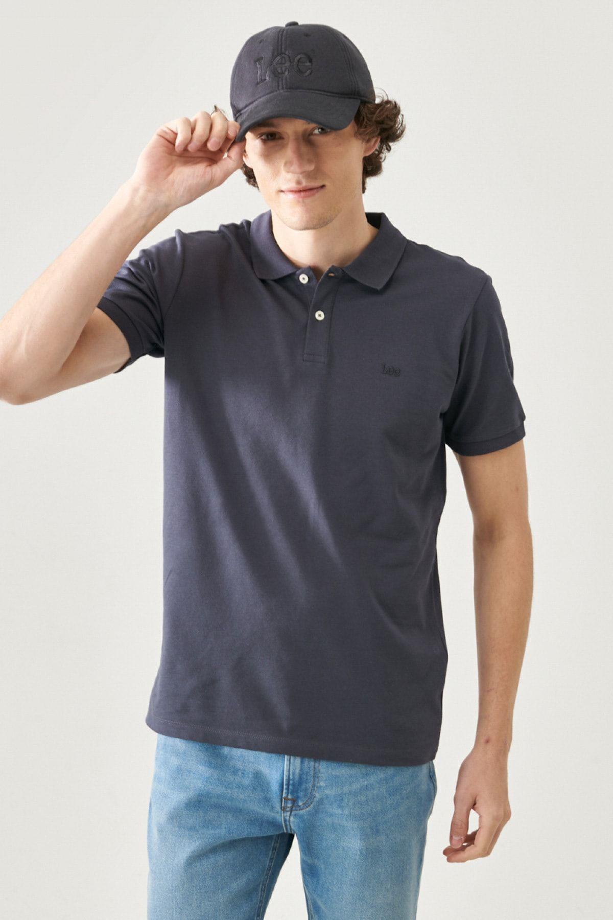 Lee  T-shirt Regular Fit Polo Yaka Pamuk Tişört - L211810 - Lee - muk-L211810