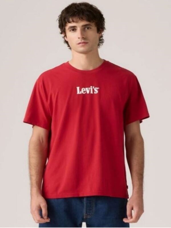Levi's Erkek Bisiklet Yaka Kısa Kollu Kırmızı T-Shirt - A20820363 - Levi's - A20820363