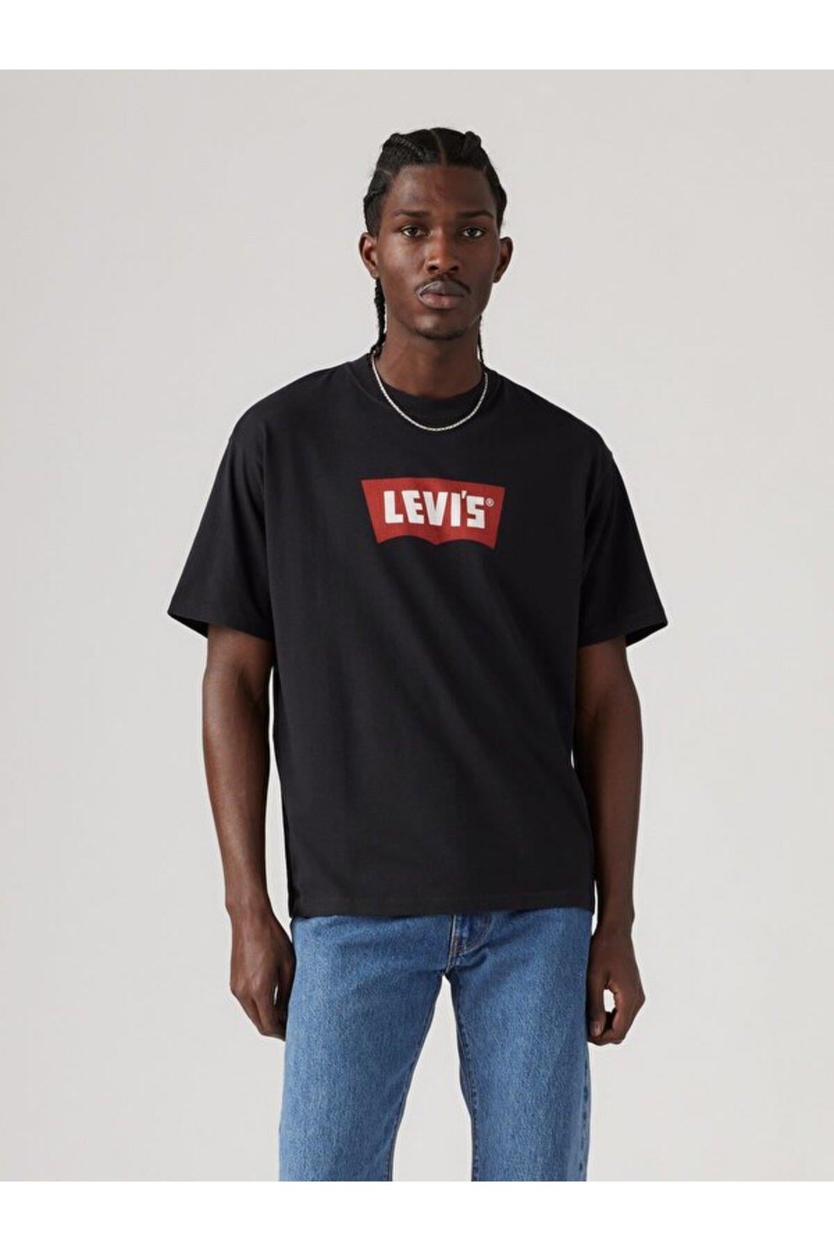 Levi's Erkek Bisiklet Yaka Siyah T-Shirt - 005F9-0000 - Levi's - 005F9-0000