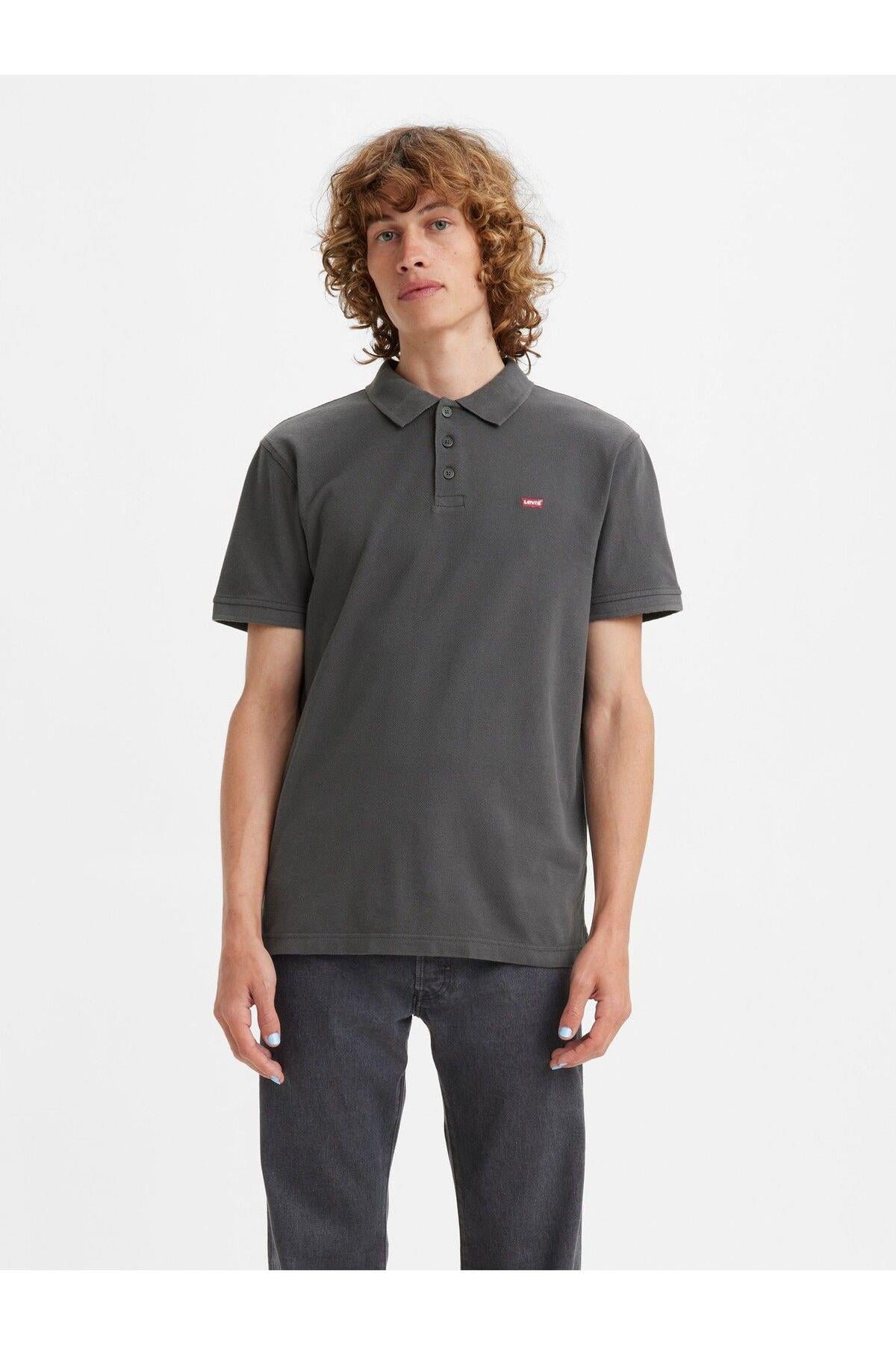 Levi's Erkek Koyu Gri Polo Yaka T-Shirt - 35883-0091 - Levi's - 35883-0091