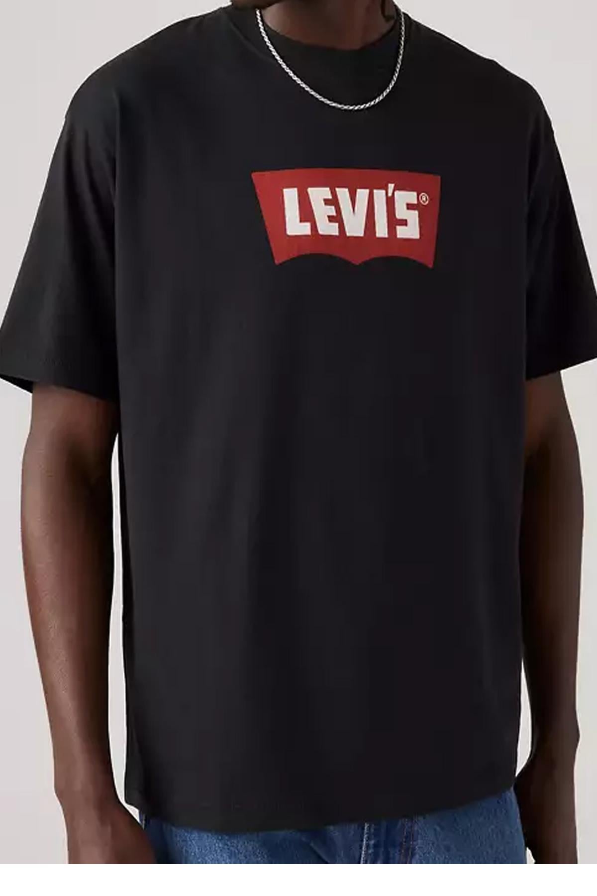 Levi's Erkek Relaxed Fit Vintage Graphic Siyah T-shirt - 000RY-0002 - Levi's - 000RY0002