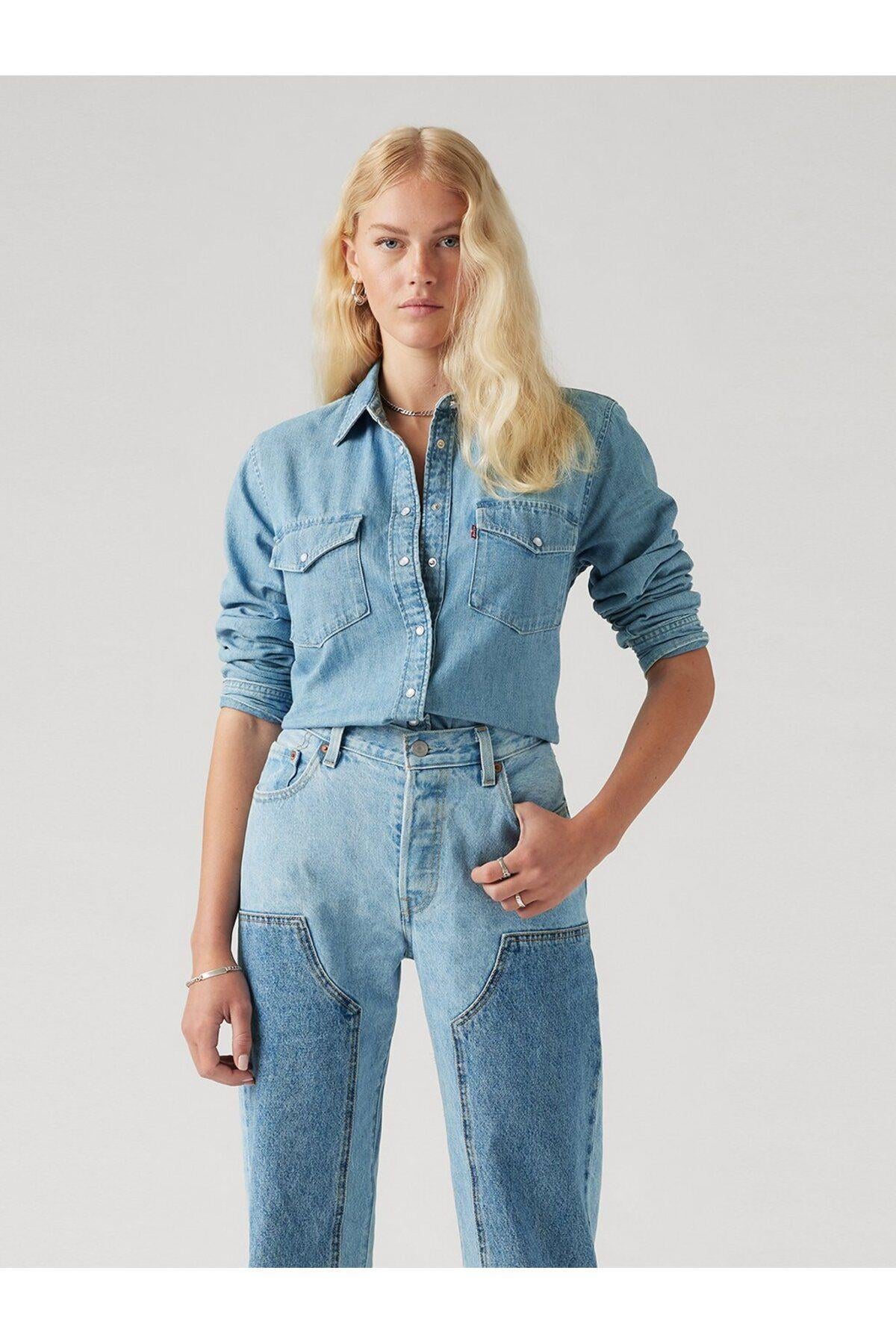 Levi's Essential West Denim Kot Gömlek - 16786-0018 - Levis - 16786-0018