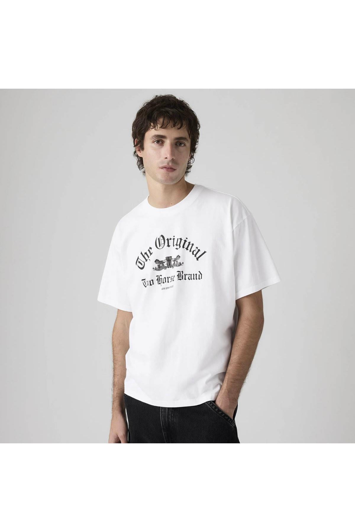Levi's Graphıc Tess Beyaz Erkek T-Shirt - 008B4-0000 - Levis - 008B4-0000