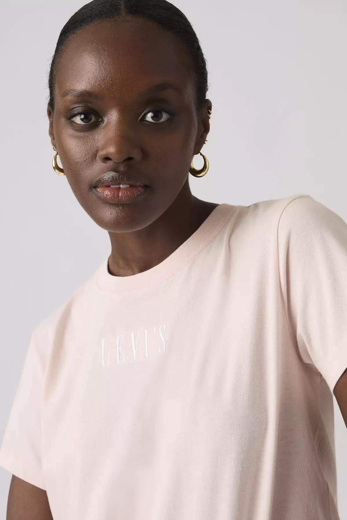 Levi's Kadın Bisiklet Yaka Pembe T-Shirt - 005GV-0018 - Levi's - 005GV-0018
