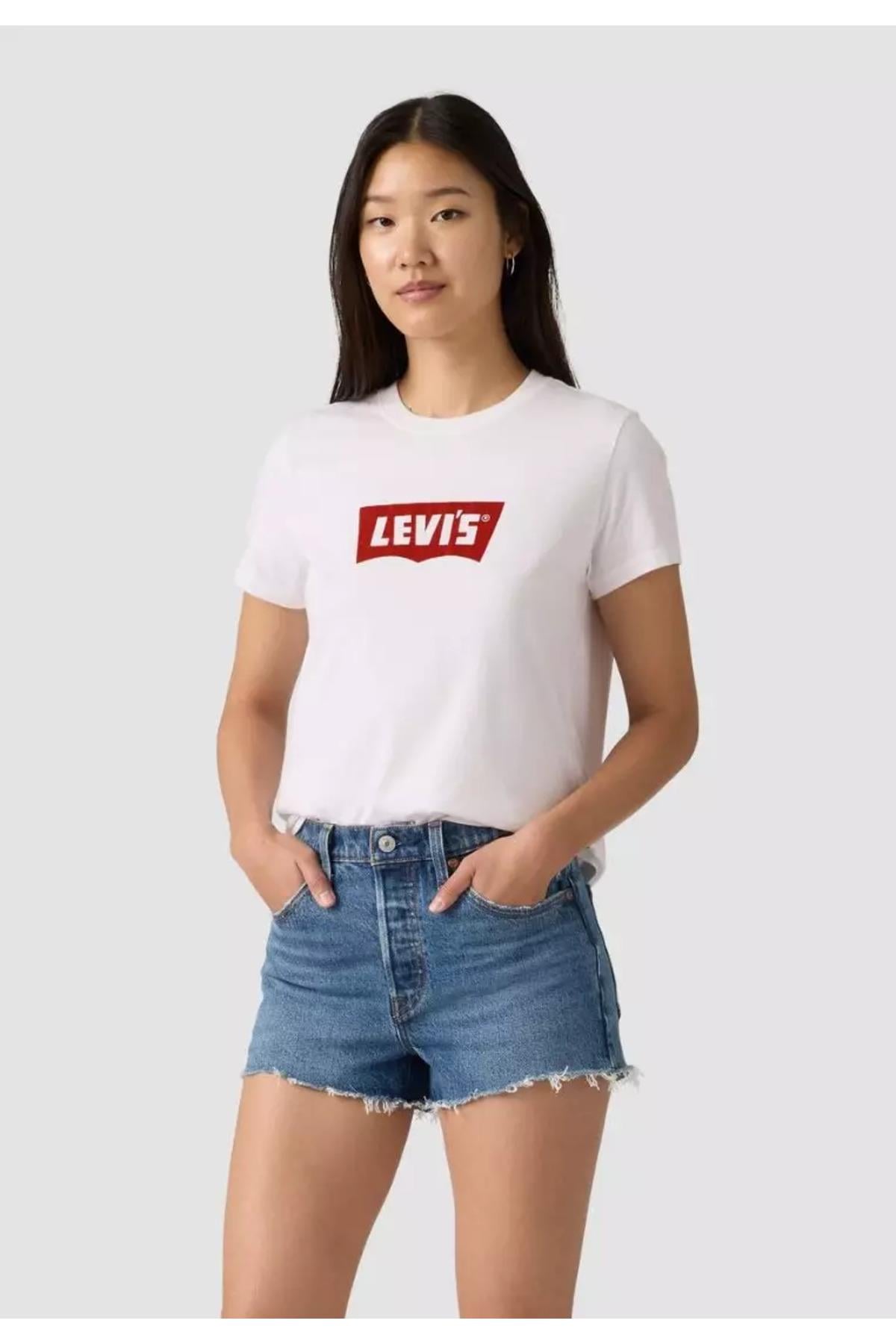 Levi's Kadın Grafik Favori T-Shirt Beyaz - 005GV-0024 - Levi's - 005GV-0024