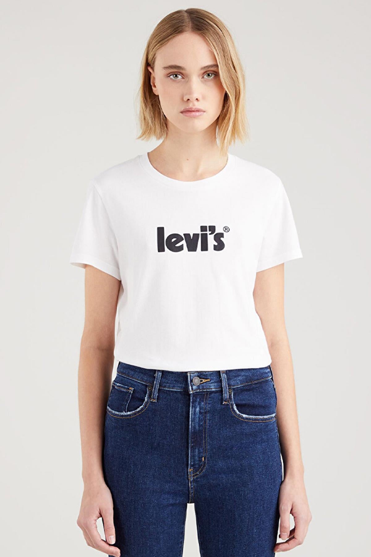 Levi's Kadın T-shirt Seasonal Poster Logo Sugar Swizzle - A2086-0102  - Levi's - A2086-0102