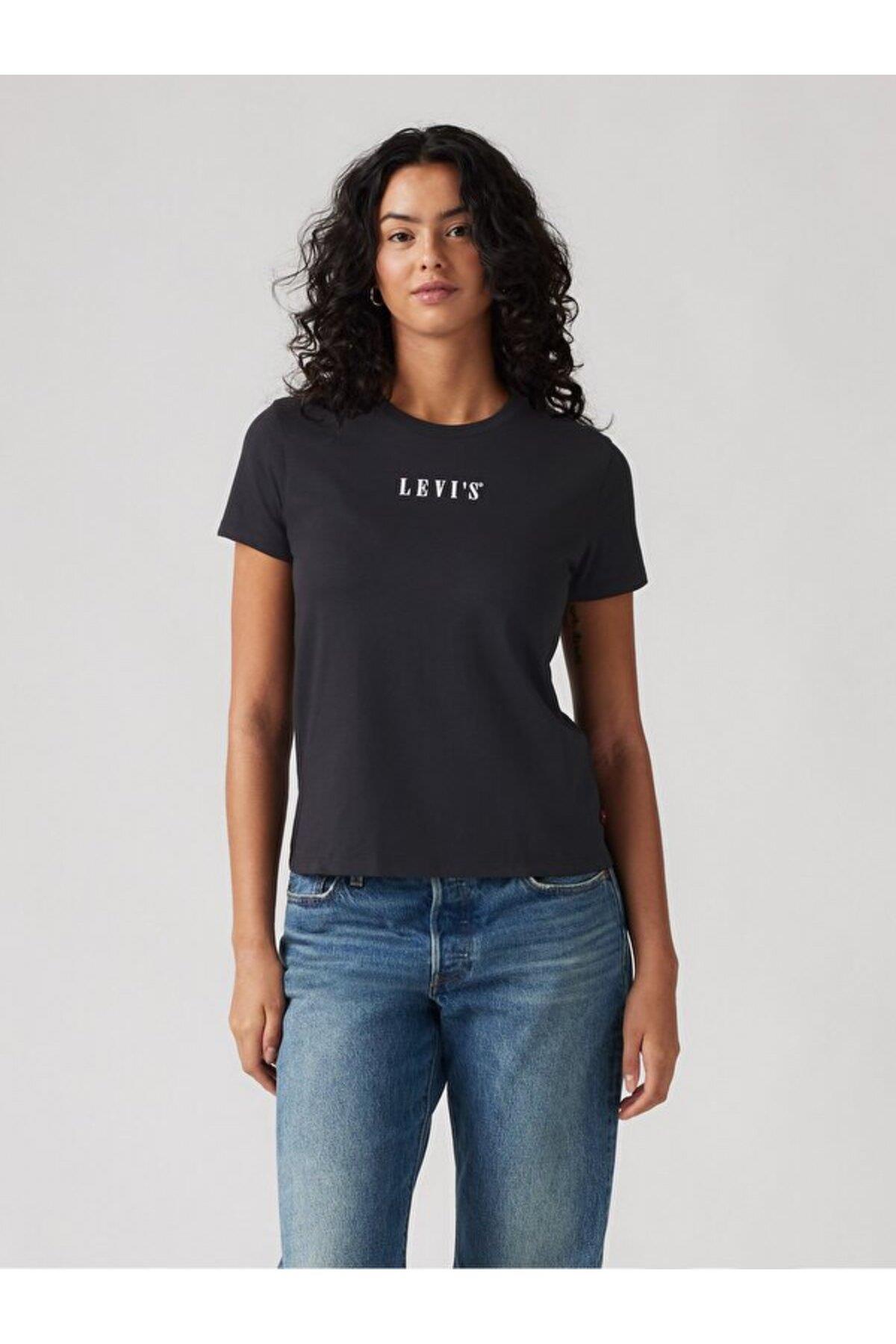 Levi's Kadın The Perfect Siyah Tişört - A2086-0379 - Levi's - A2086-0379
