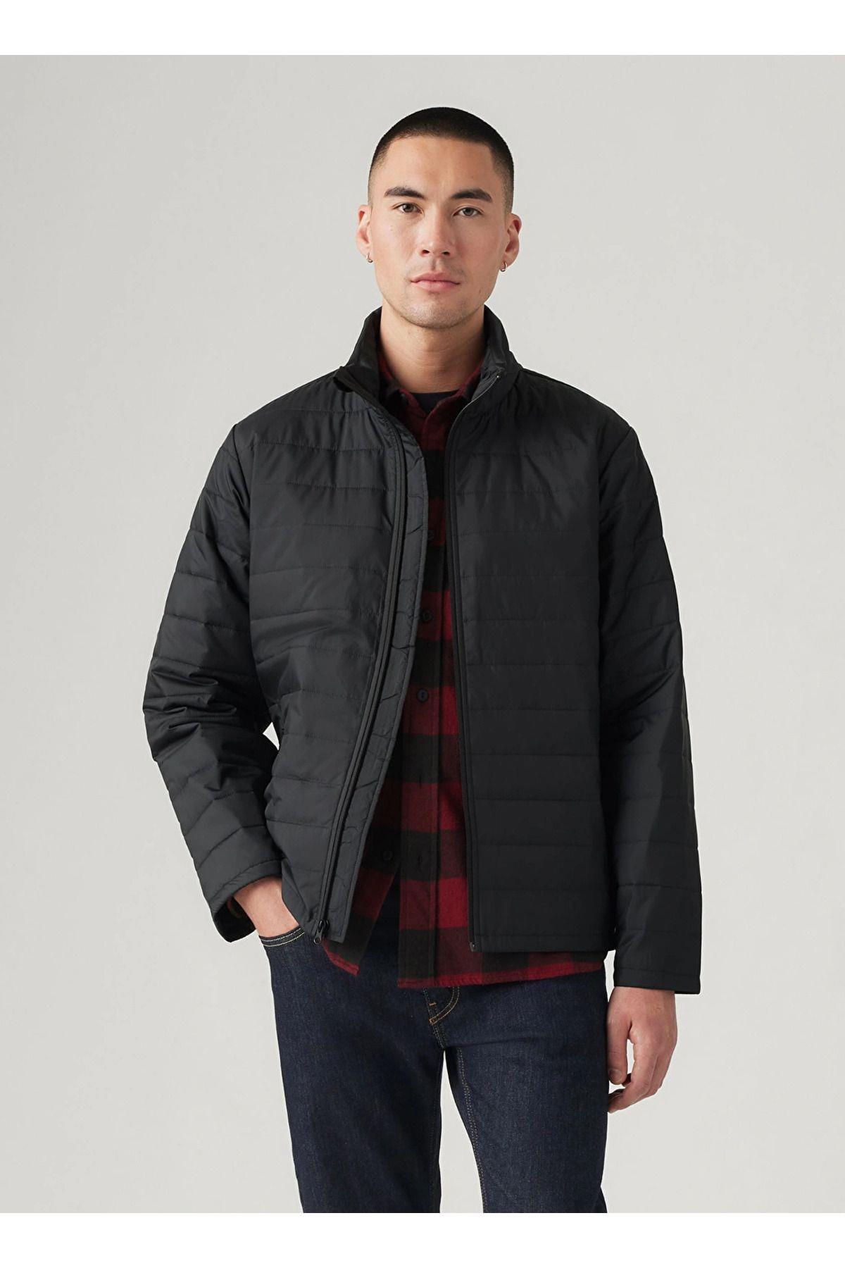 Levis Siyah Erkek Jacket Normal Düz Siyah Mont A9449-0003 - Levi's - A9449-0003