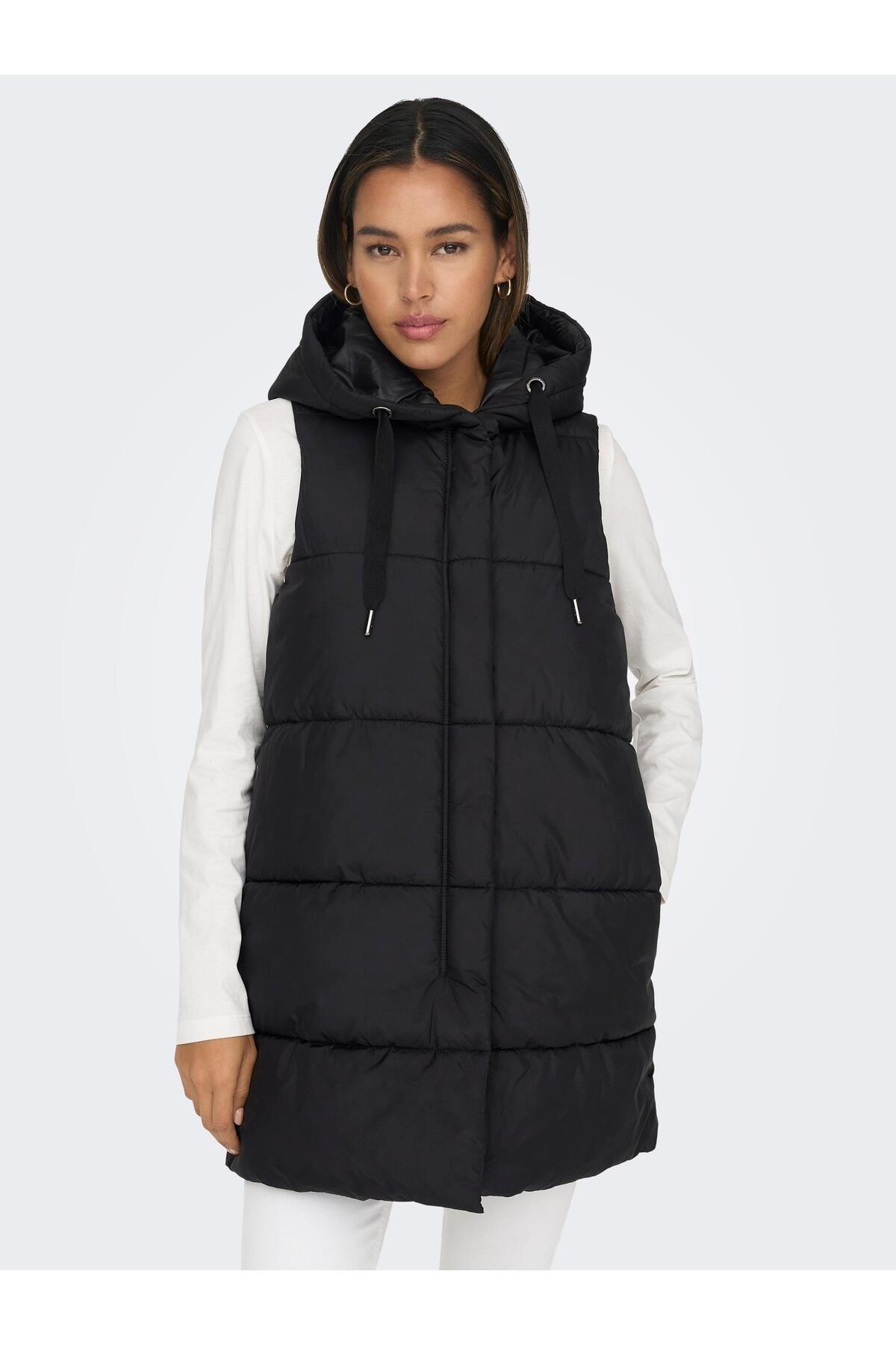 Only Asta Puffer Waistcoat Kadın Mont Uzun Şişme Yelek - 15300256-02 - Only - 15300256