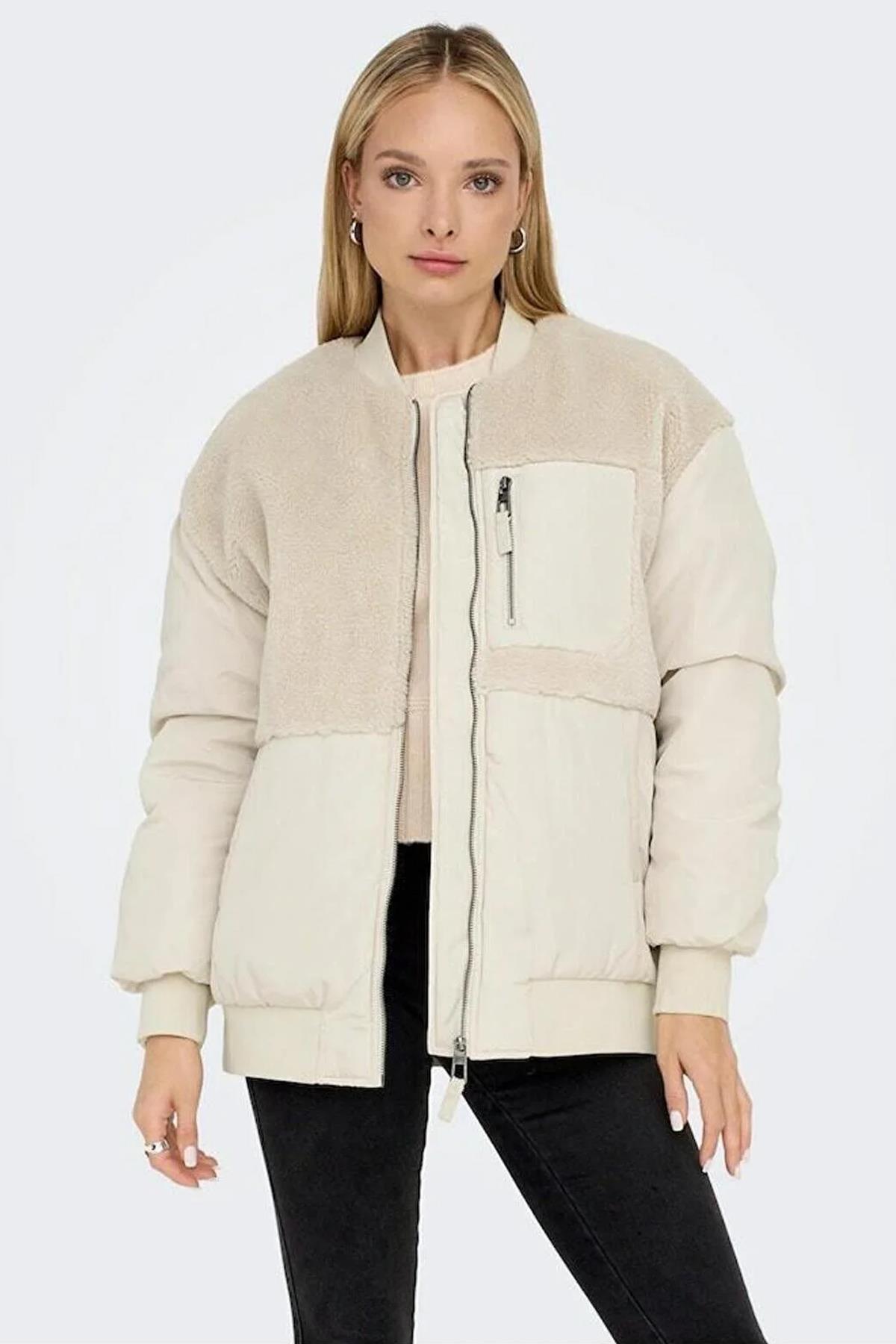 Only Emmy Fleece Bomber Günlük Kadın Ceket Mont - 15292801 - Only - 15292801