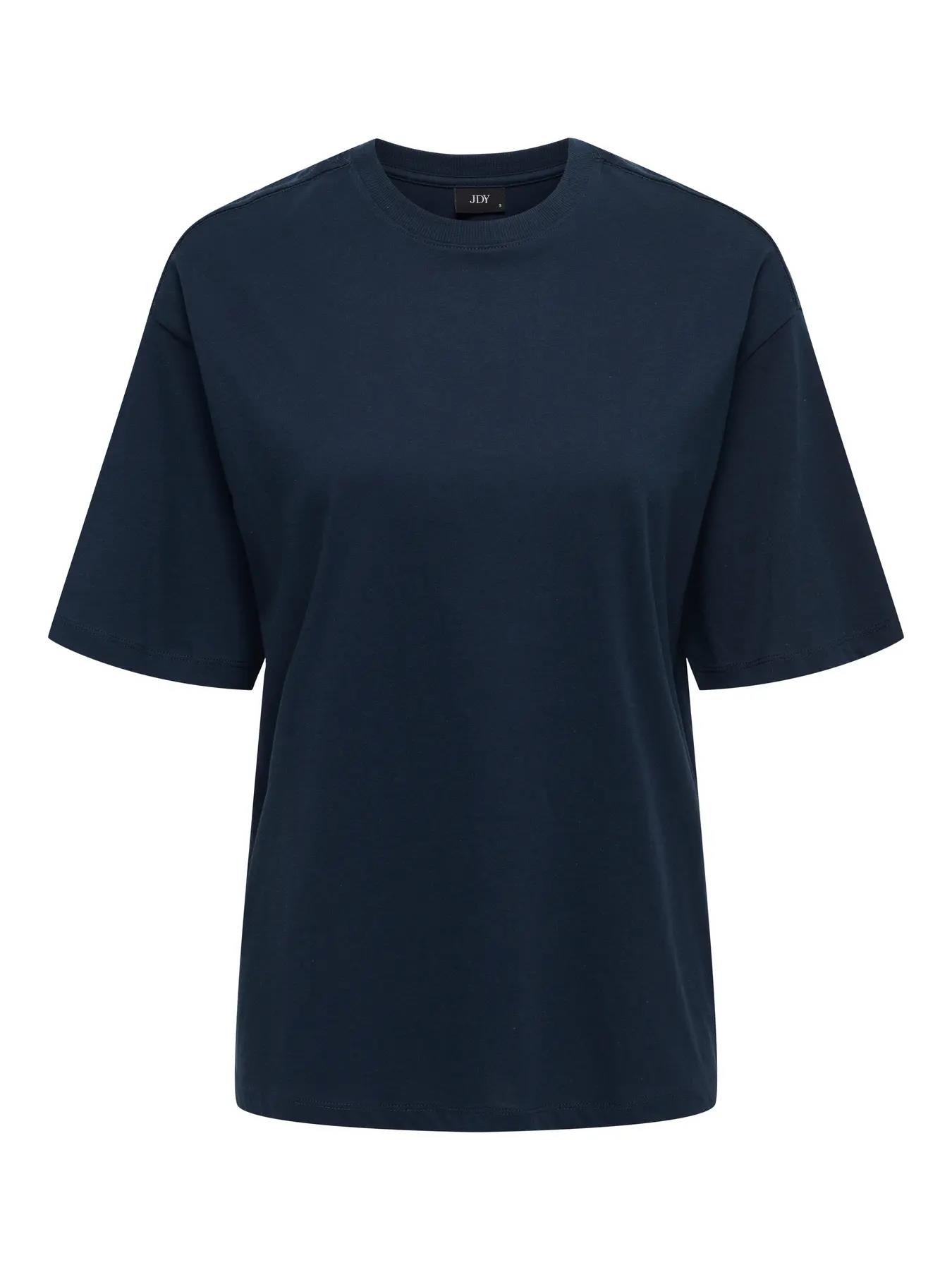 Only JDY Kadın Yuvarlak Yaka Lacivert T-Shirt - 15366305 - Only - 15366305-3