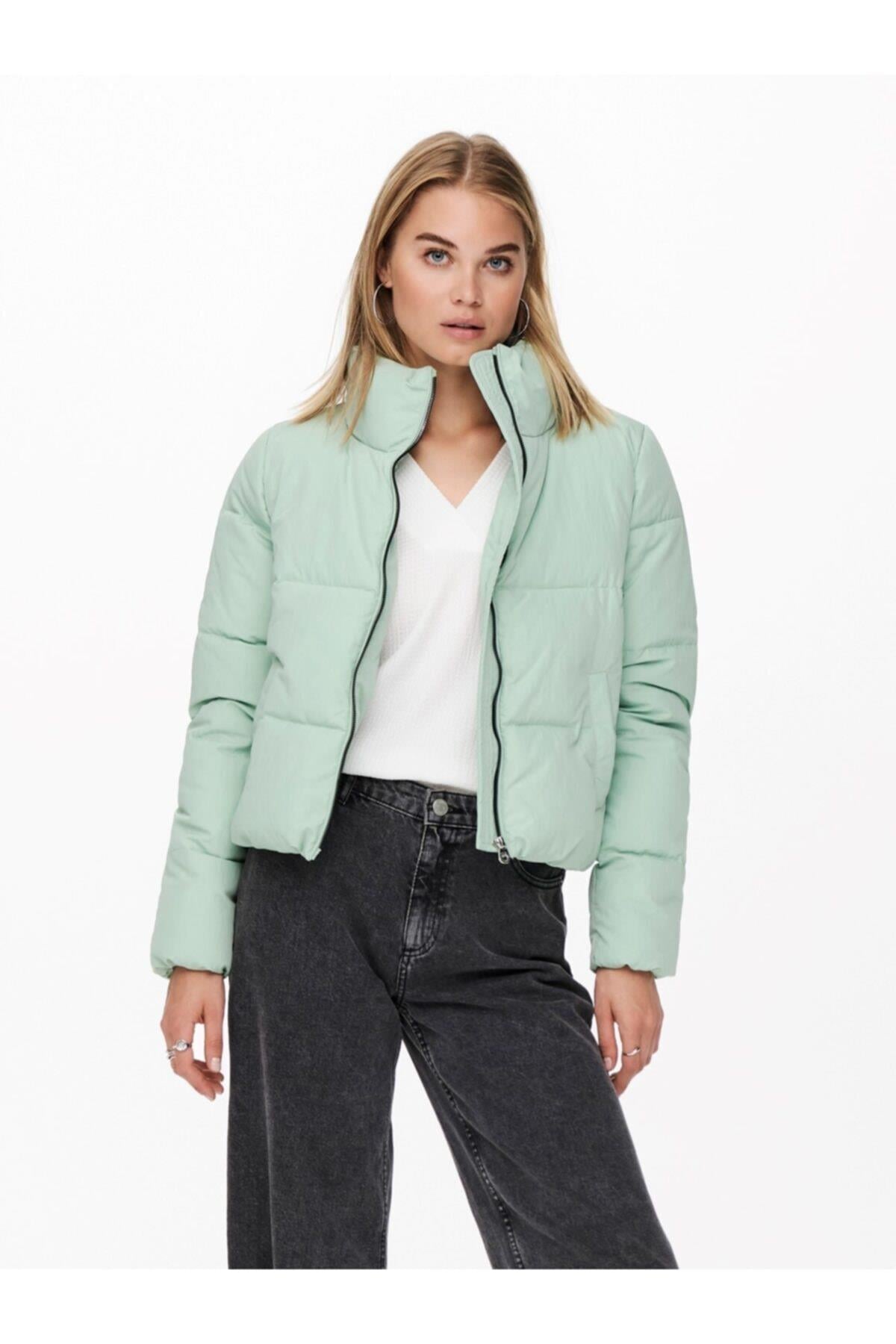 Only Kadın Frosty Green Yeşil Şişme Mont - 15205371 - Only - dop10348875igo