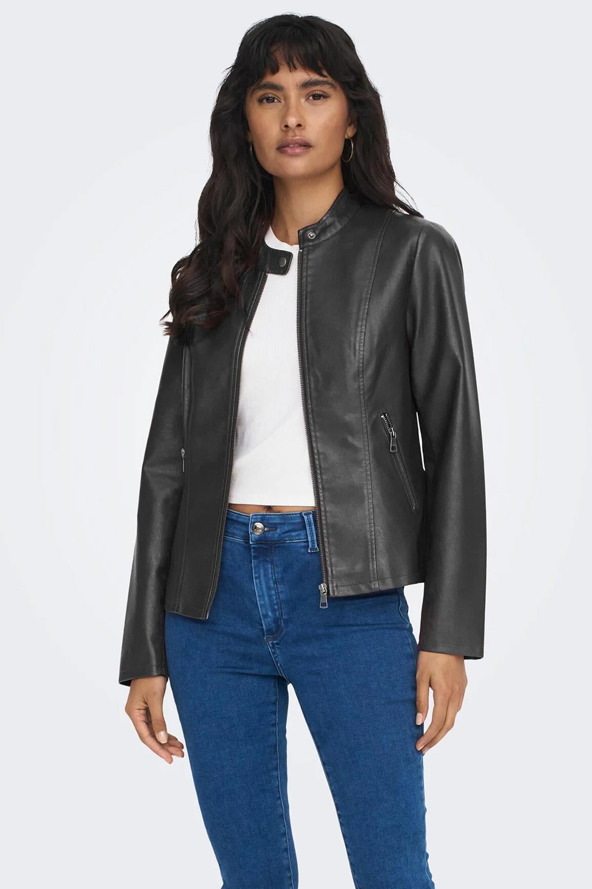 Only Kadın Onlnewmelisa Faux Leather Jacket Deri Ceket - 15295403  - Only - 15295403