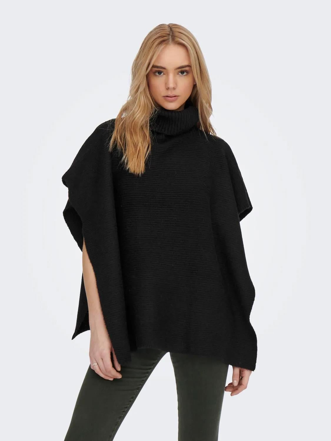 Only Kadın Örgü Panço Kazak - 15270045 - Only - 15270045