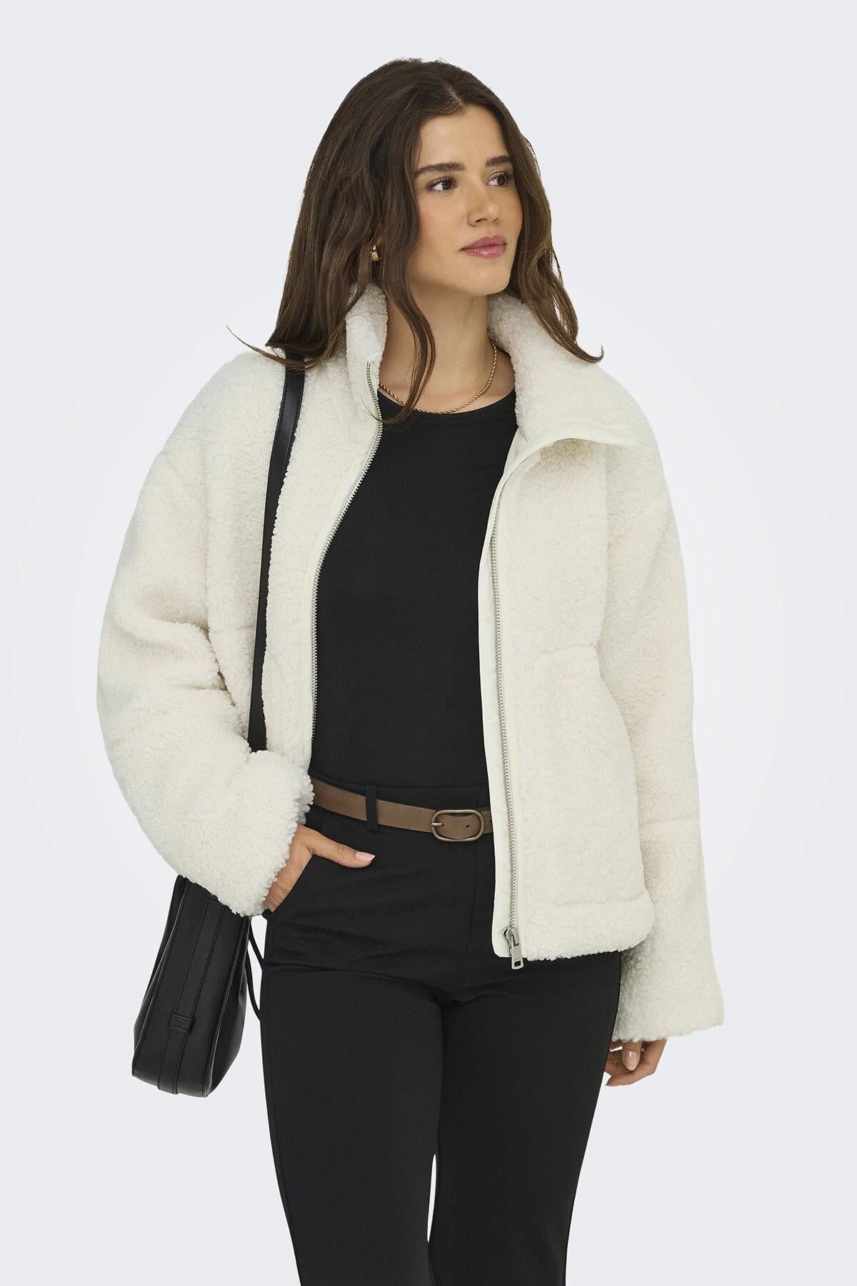 Only Kadın Peluş Ceket Onlaspen Teddy Jacket - 15349400 - Only - 15349400