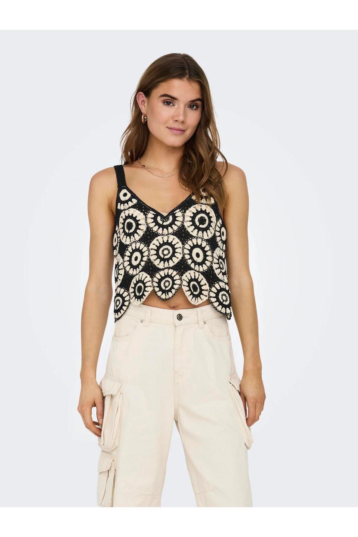 Only Kadın Regular Fit Askılı Örgü Bluz 15289731 - Only - 15289731