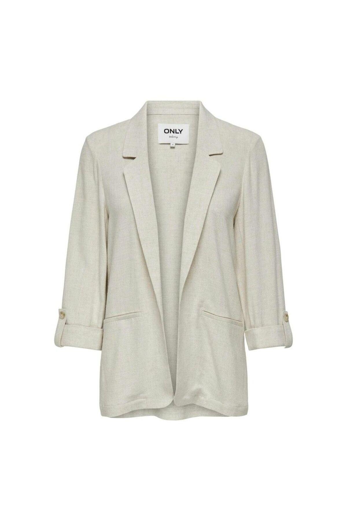 Only Kadın Şal Yaka Blazer Bej Ceket - 15322274 - Only - 15322274