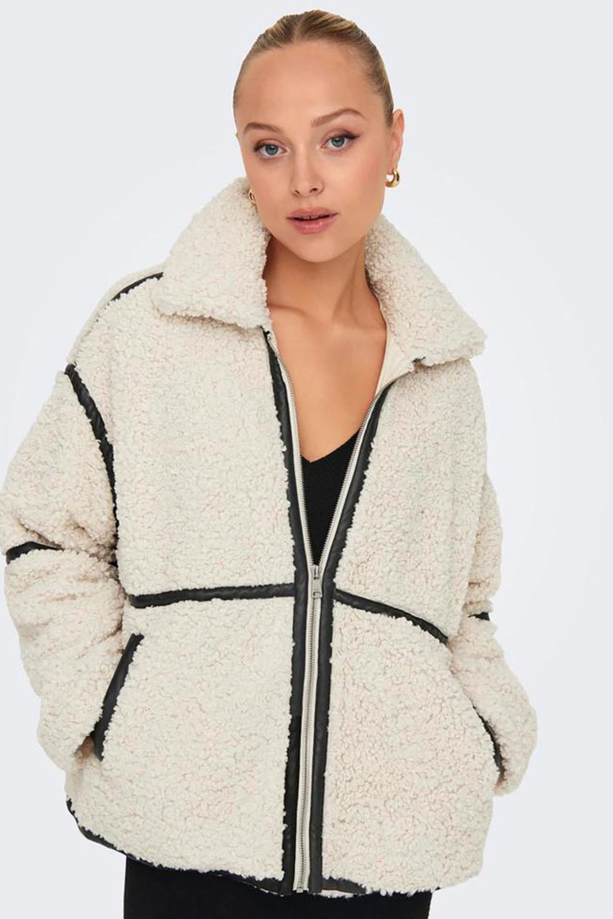 Only Kadın Teddy Ekru Mont - 15322440 - Only - 15322440-E