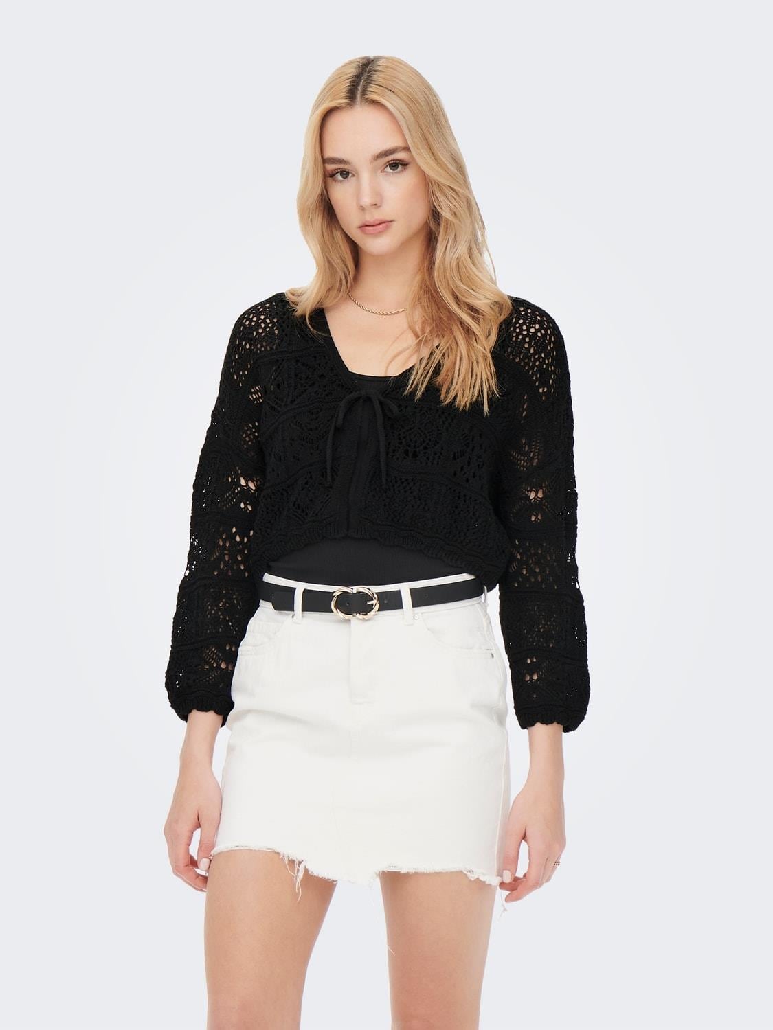 Only Kadın Triko Crop Hırka - 15257604 - Only - 15257604