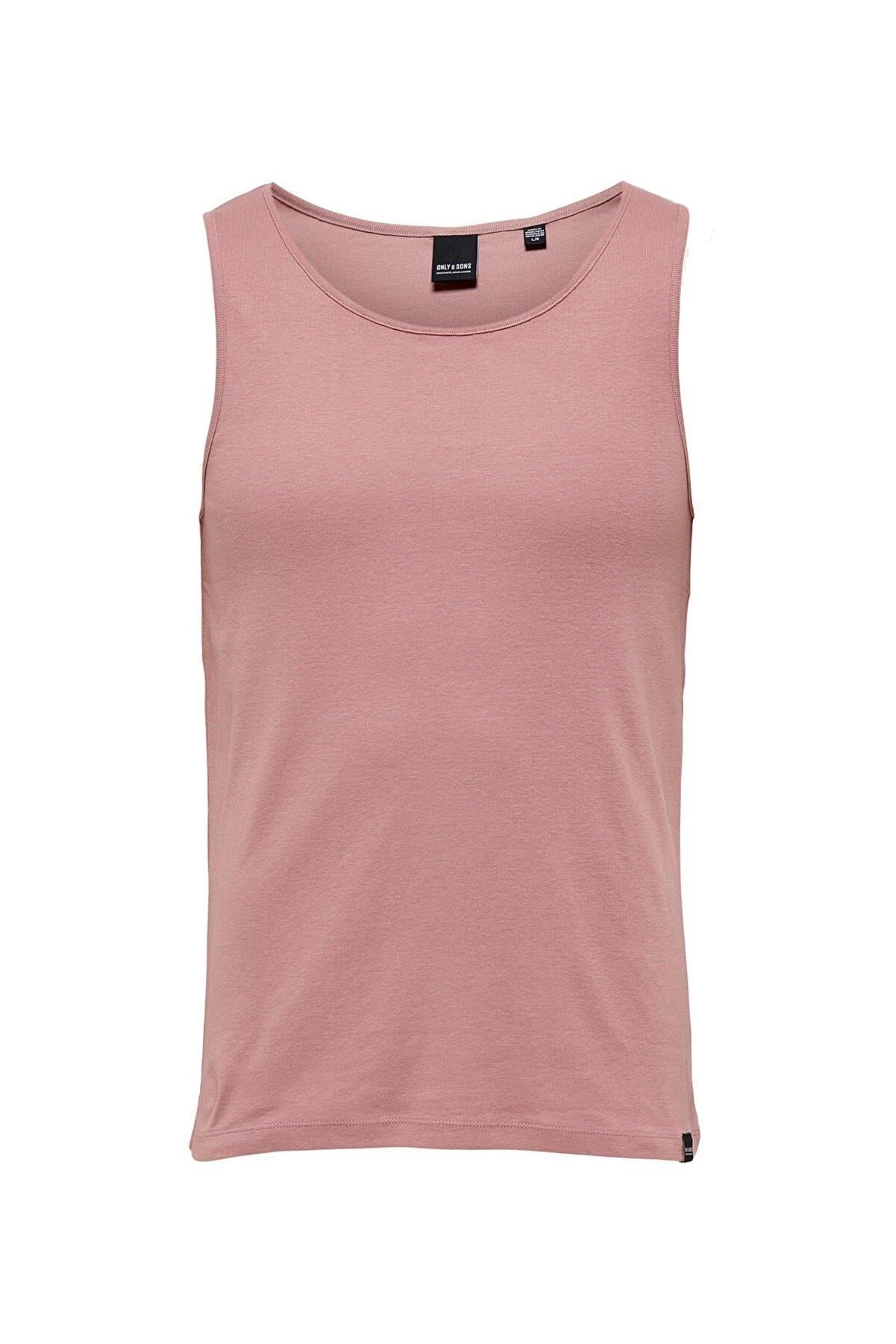 Only & Sons Erkek Slim Düz Fit Pembe Atlet Tank Top - 22022666 - diğer - 3-22022666