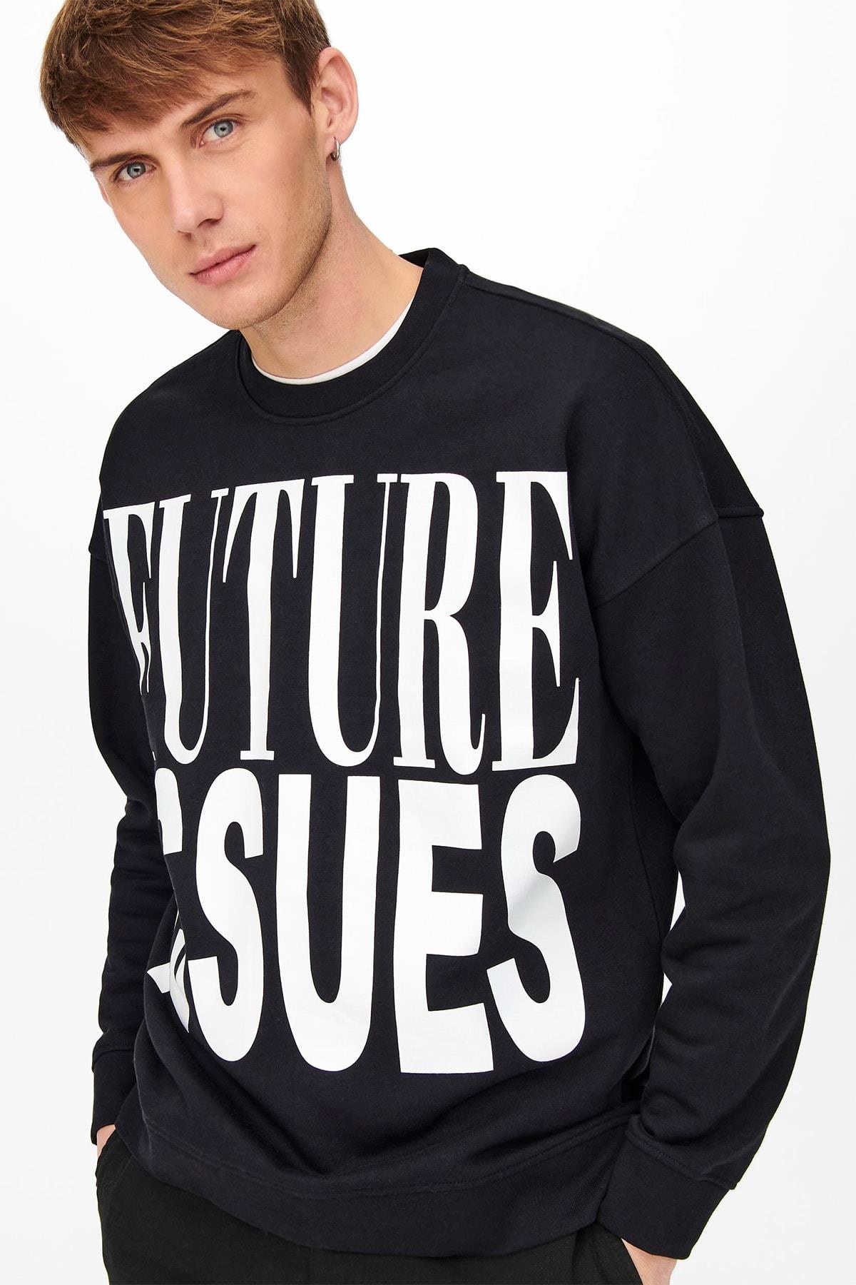 Only & Sons Erkek Sweatshirt Crewneck Sweat 22021689 - Only & Sons - 22021689