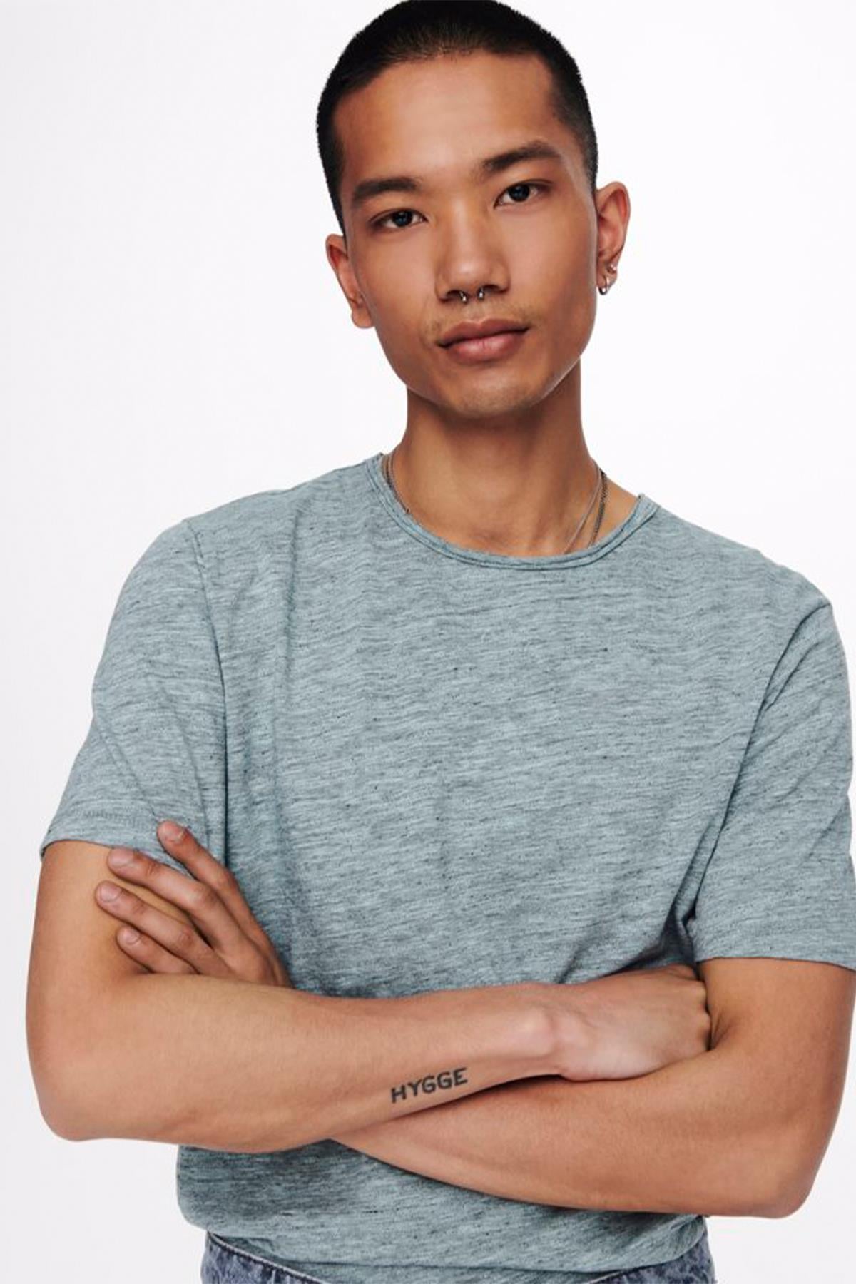Only & Sons Erkek T-shirt SHORT SLEEVED T-SHIRT - 22005108 - Only & Sons - 22005108