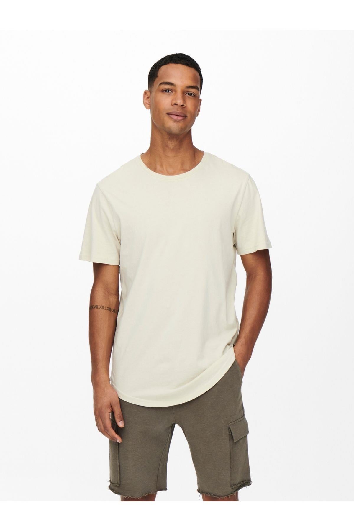 Only & Sons Longy Tee Noos Pelican Kremn T-Shirt  - 22002973 - Only & Sons - 2-22002973