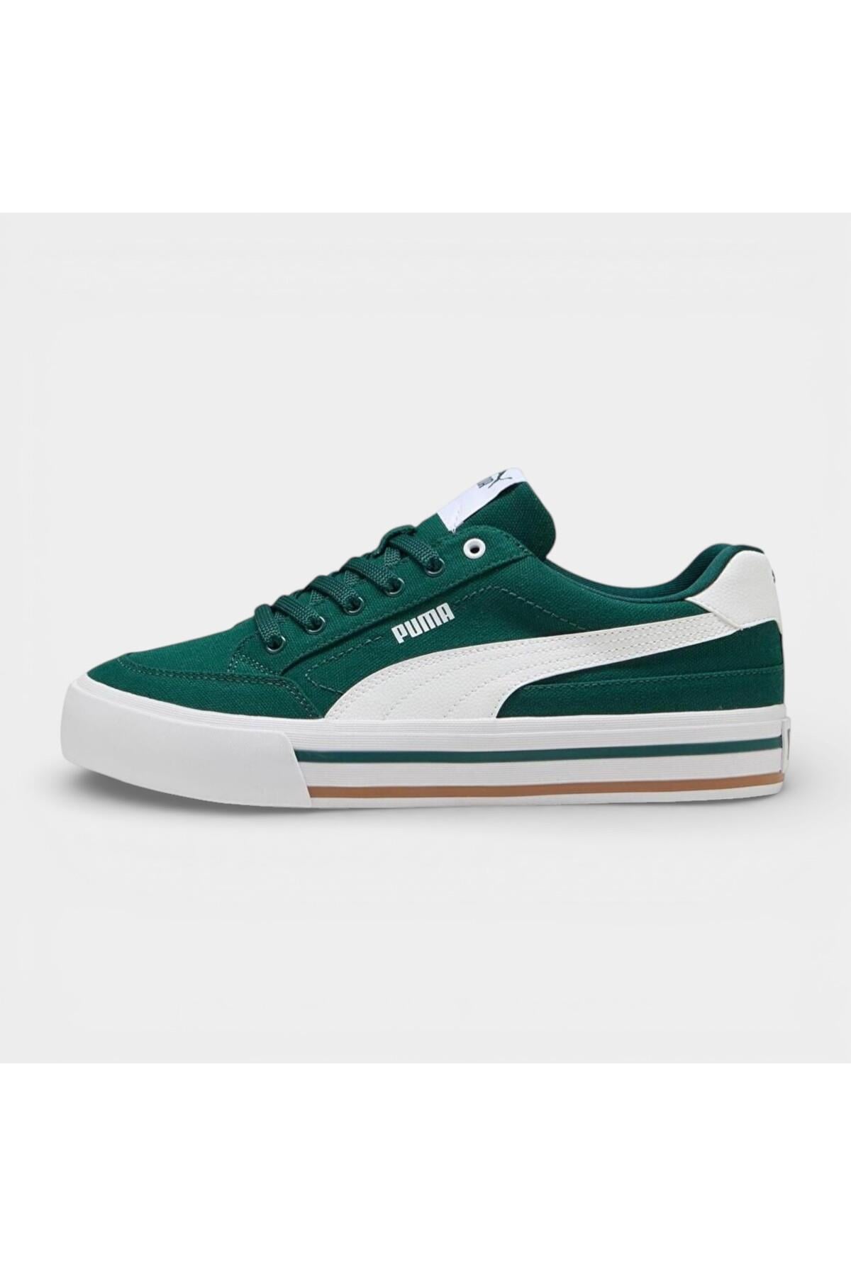 Puma Court Classic Vulc FS Erkek Yeşil Spor Ayakkabı Sneaker-39635316 - Puma - 396353-Y
