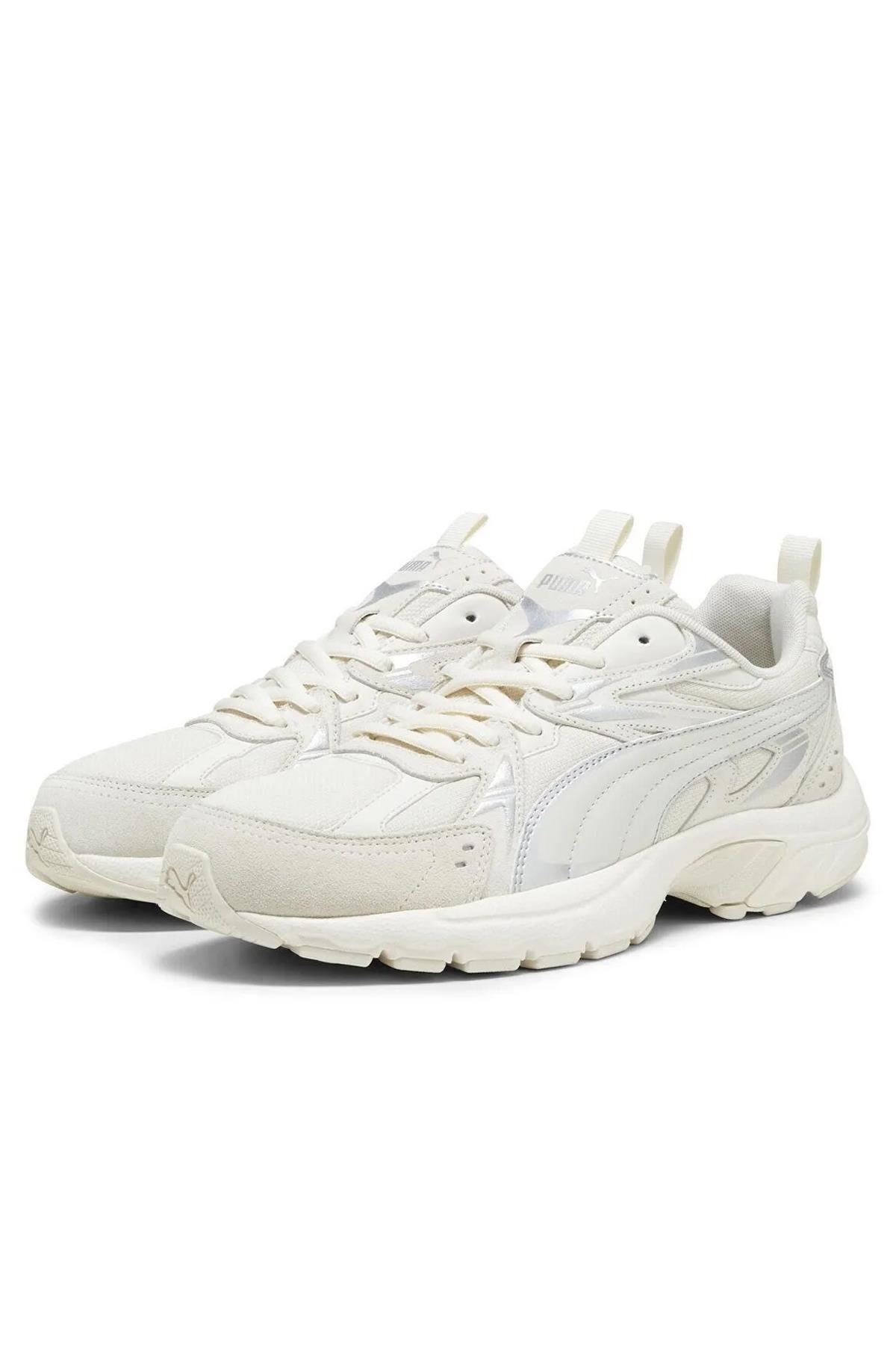 Puma Unisex Milenio Tech Suede Cool Light Beyaz Spor Ayakkabı Sneaker - 39348902 - Puma - 39348914