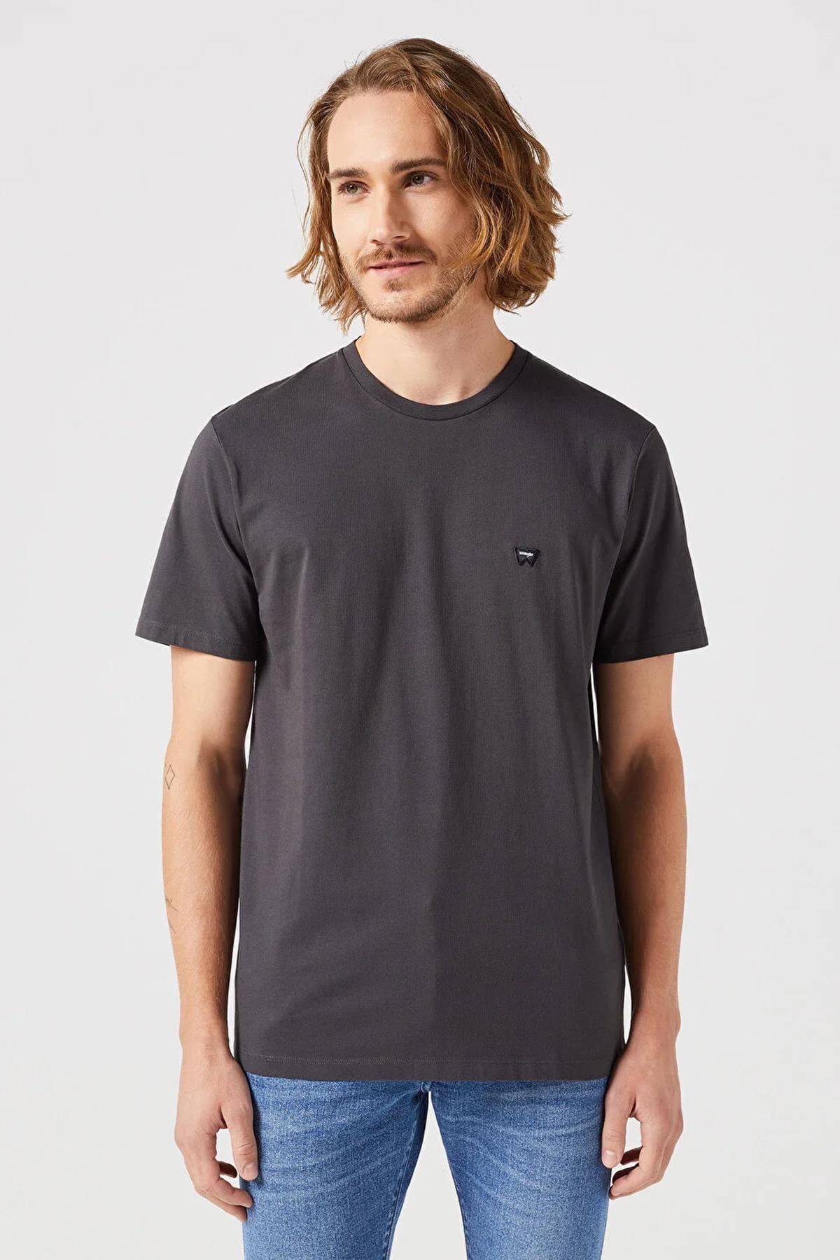 Wrangler Erkek T-shirt Siyah Yuvarlak Yaka Tişört - 5003142864 - Wrangler - 5003142864
