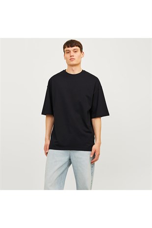 Jack & Jones Erkek Siyah Tişört - 12259975 - Jack & Jones - 12259975