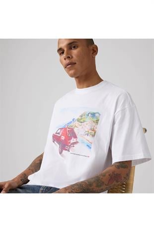 Levi's Erkek Grafik Desenli Bol Kesim Boxy fıt Tişört - 008B4-0001 - Levi's - 008B4-0001