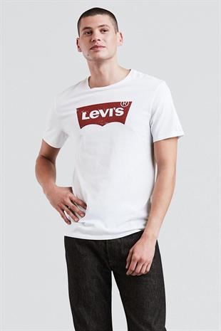 Levi's Erkek Graphıc Setın Neck Beyaz T-Shirt - 17783-0315 - Levi's - 17783-0315