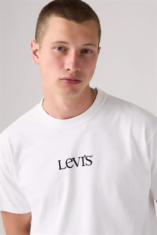 Levi's ERKEK VINTAGE FIT GRAPHIC  BEYAZ BİSİKLET YAKA T-SHİRT A9440-0022 - Levi's - A9440-0022