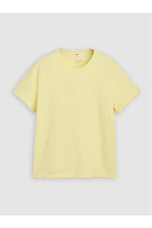 Levi's Kadın Favorite Cotton Sarı Tişört - 008C4-0000 - Levi's - 008C4-0000