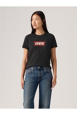 Levi's Kadın Graphic Favorite Siyah Tişört - 005GV-0026 - Levi's - 005GV-0026