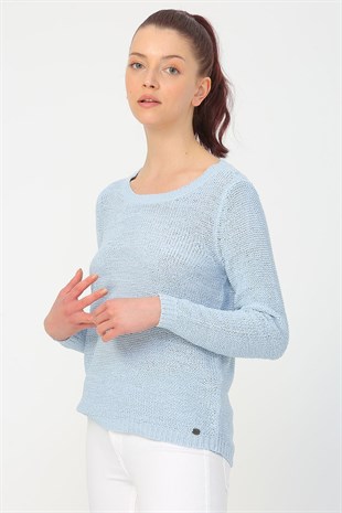 Only Kadın Dokuma Kazak Bebek Mavisi - 15113356 - Only - 15113356-5