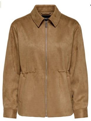 ONLY KADIN ONLDIANE FAUX SUEDE KAHVERENGİ CEKET - 15374174 - Only - 15374174