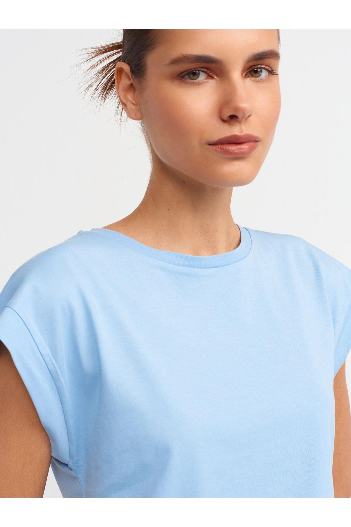 Dilvin Kadın Bisiklet Yaka Penye T-Shirt - 3504 · 11