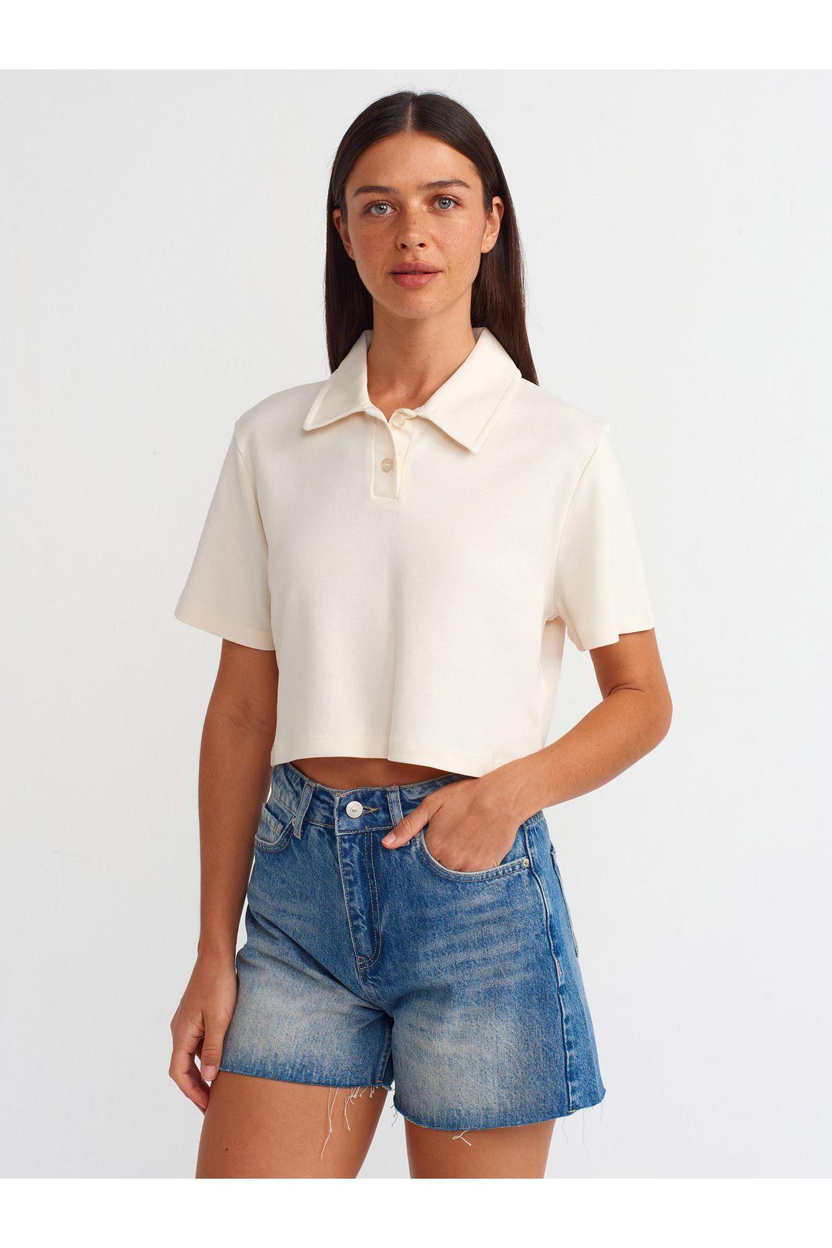 Dilvin Kadın Paçası Kesik Denim Kot Şort - 71514 · 12