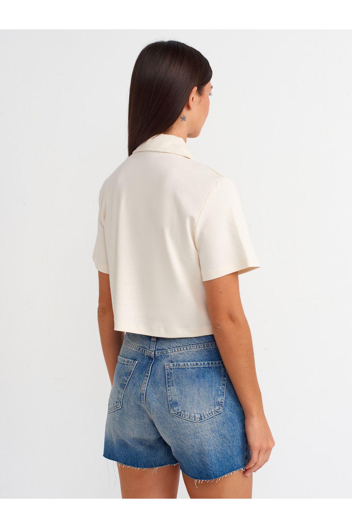 Dilvin Kadın Paçası Kesik Denim Kot Şort - 71514 · 8