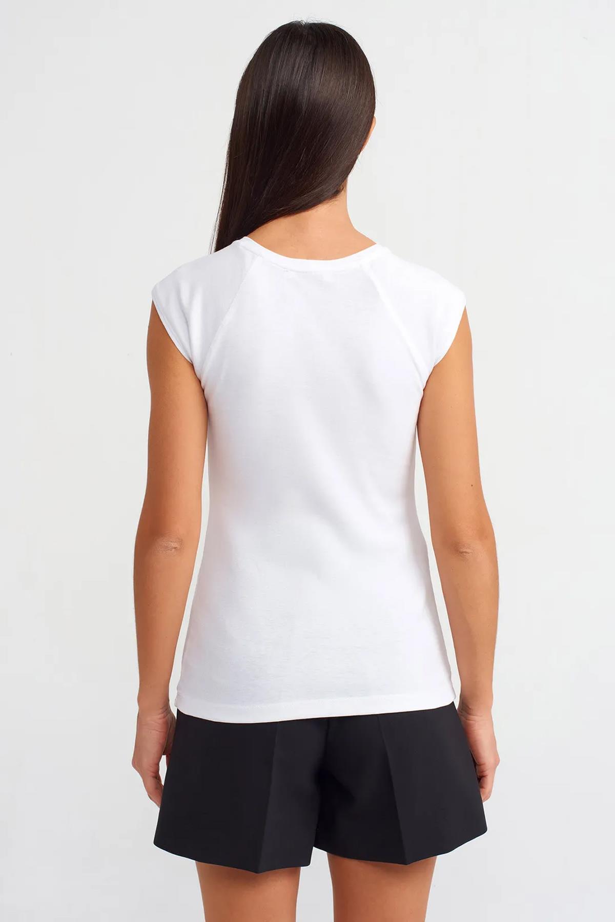 Dilvin Kadın Pamuklu Basic Bisiklet Yaka T-shirt-Siyah - 30811 · 12