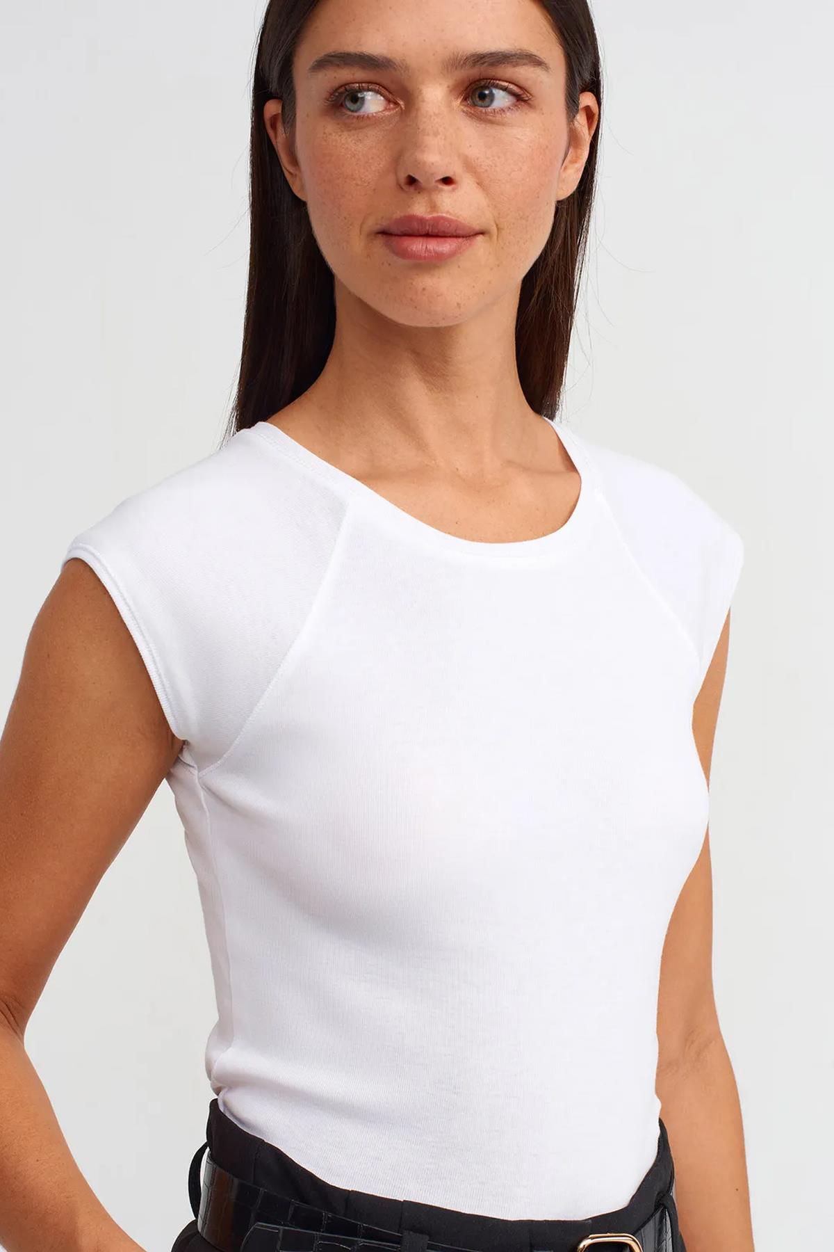 Dilvin Kadın Pamuklu Basic Bisiklet Yaka T-shirt-Siyah - 30811 · 21