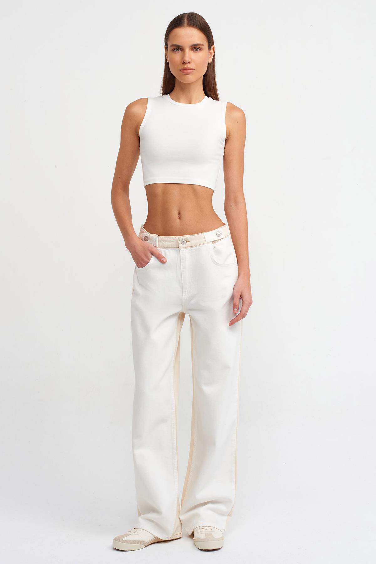 Dilvin Kadın Pamuklu Crop Top T-shirt - 30125 · 26