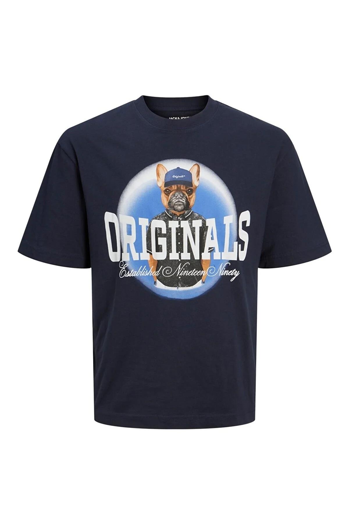 Jack & Jones Bisiklet Yaka Kısa Kollu Bulldog Erkek T-shirt 12229290 - Jack & Jones - 12229290